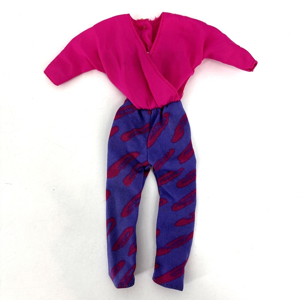 Vintage Barbie Pantsuit #7904 Fashion Fun‎ Purple Pink 1980s Jumpsuit Original
